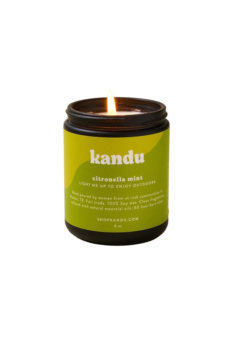 Citronella Mint 8 Oz Candle, Main, color, No Color