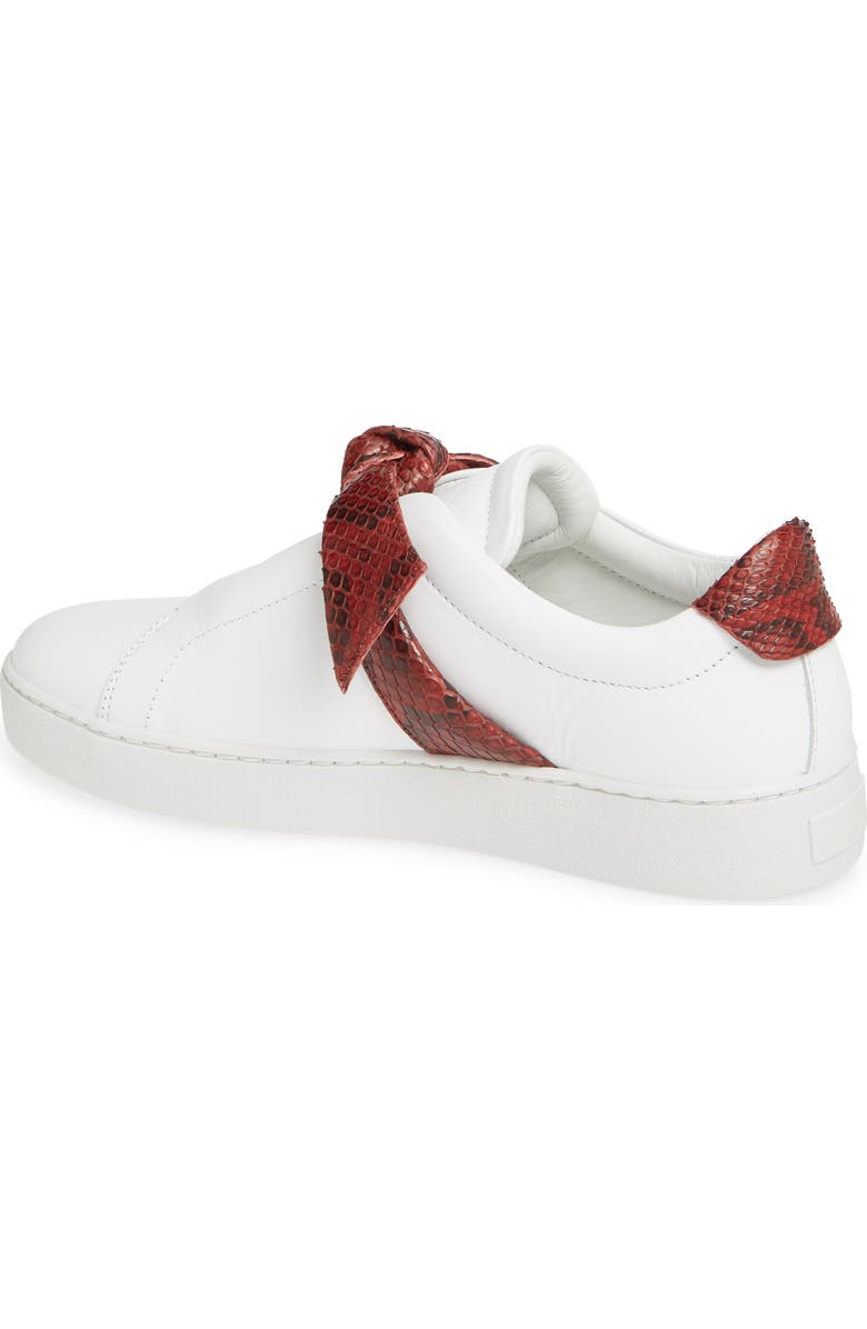 Alexandre Birman Clarita Jungle Genuine Python Bow Sneaker, Alternate, color,