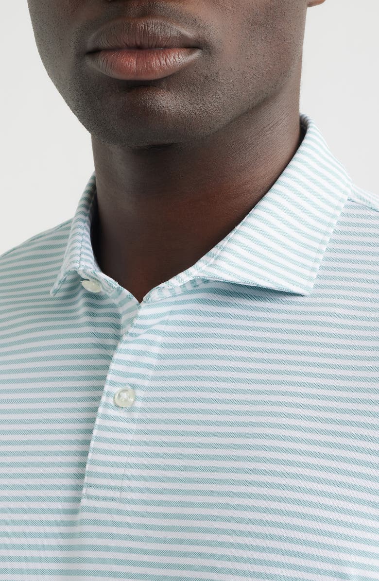 johnnie-O Cruz Stripe PREP-FORMANCE Polo, Alternate, color, Sublime