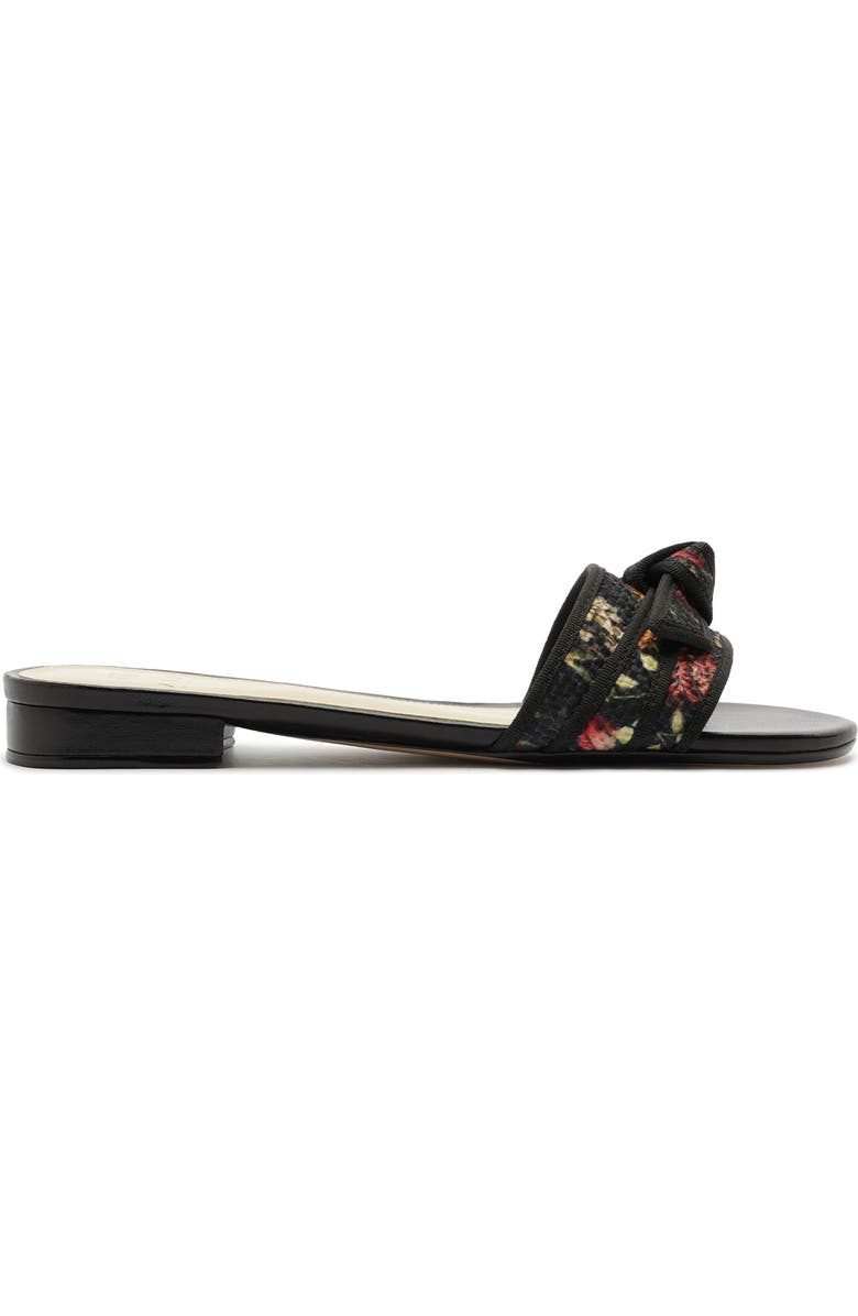 Alexandre Birman x Agua by Agua Bendita Grosgrain Raffia Slide Sandal, Alternate, color, Paramo Tonia/ Black