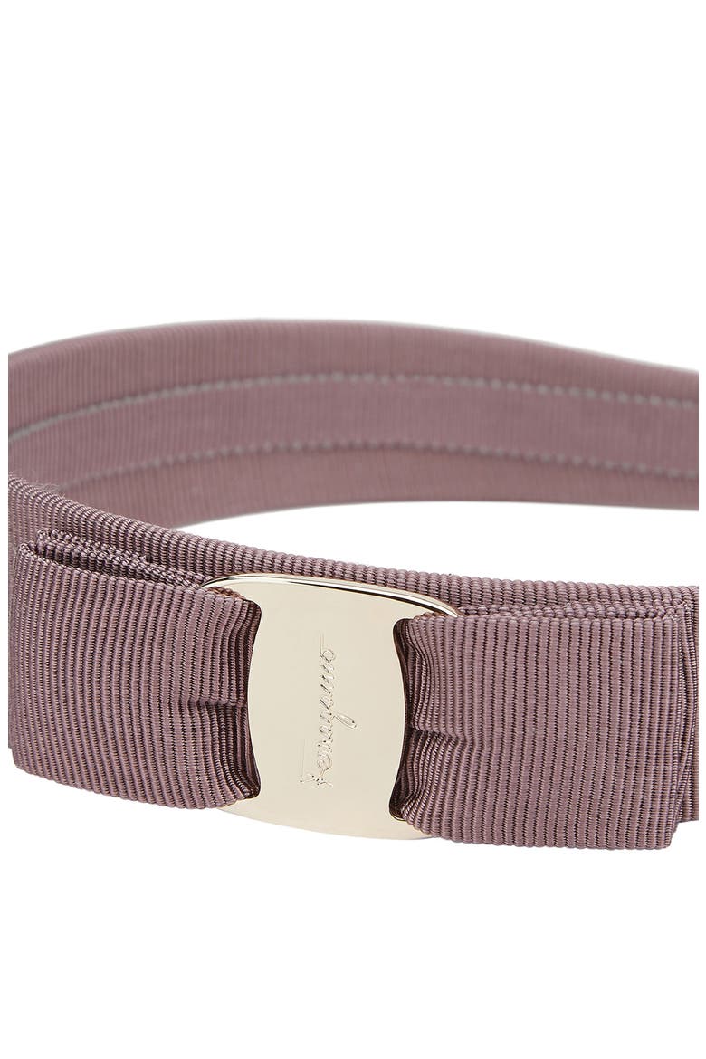 Salvatore Ferragamo Vara Bow Grosgrain Headband, Alternate, color, CINDER ROSE