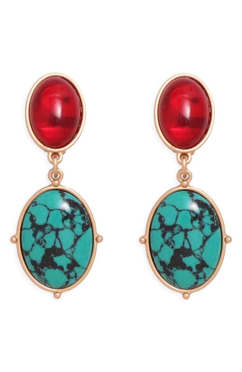 Petit Moments Palm Drop Earrings, Main, color, Gold