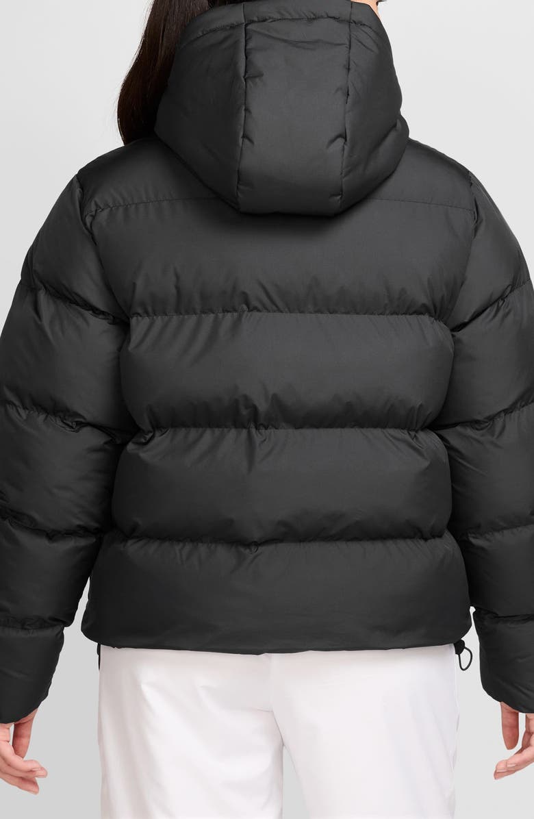 Nike Metro Water Resistant Puffer Jacket, Alternate, color, Black/ White