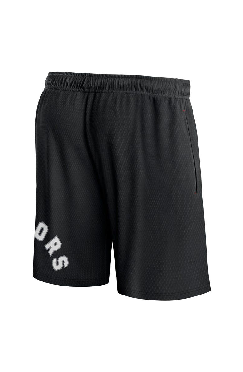 FANATICS Men's Fanatics Branded Black Toronto Raptors Free Throw Mesh Shorts, Alternate, color, Black