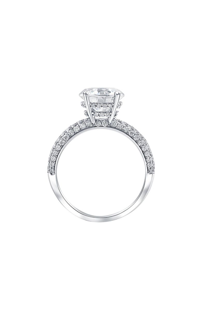 Bliss Diamond Certified 3.66Ct Micro Pave Diamond Engagement Ring 14k Gold Lab Grown, Alternate, color, 