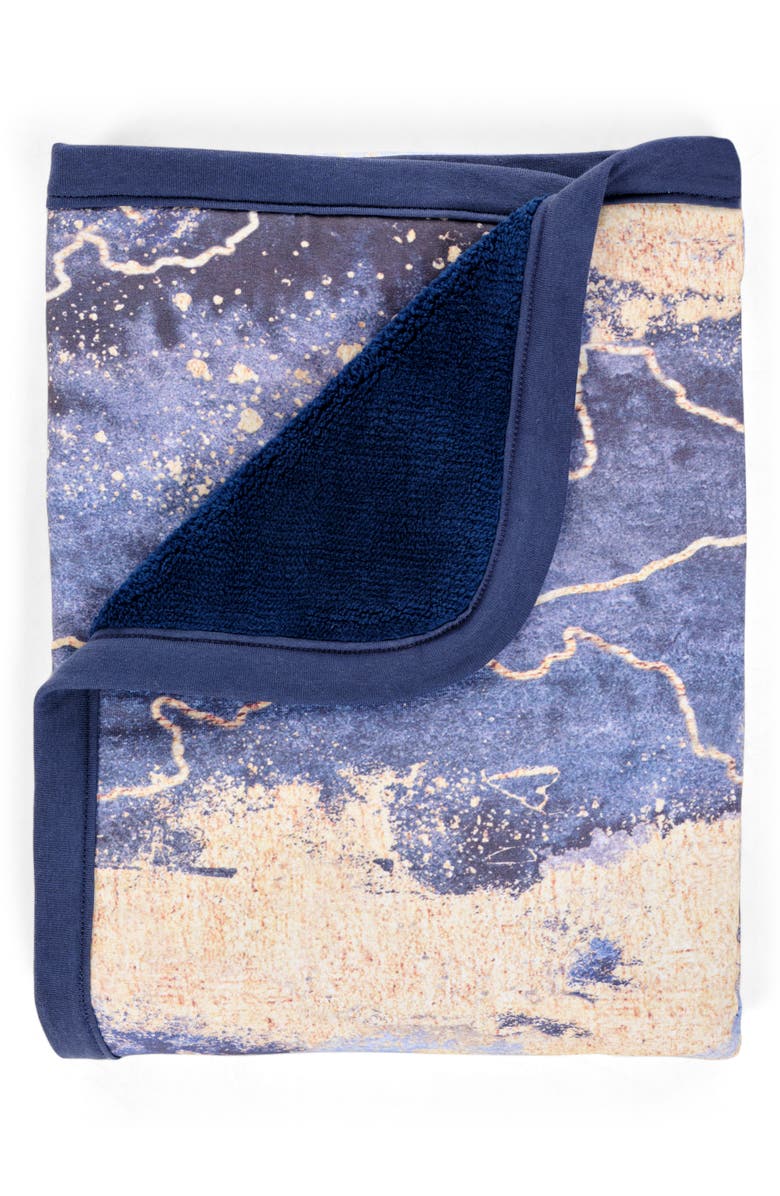 Oilo Bella Cuddle Blanket & Fitted Crib Sheet Set, Alternate, color, Midnight Sky