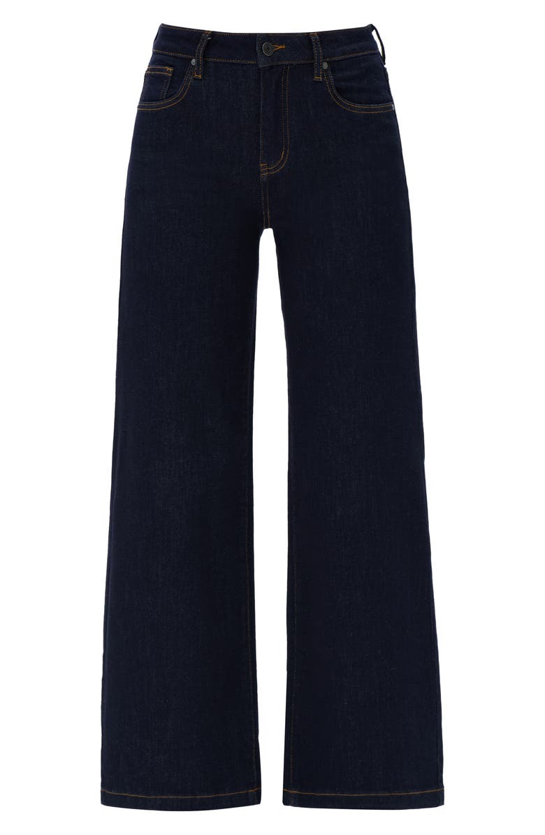 Bayeas Cloe High Waist Wide Leg Jeans, Alternate, color, Raw Denim