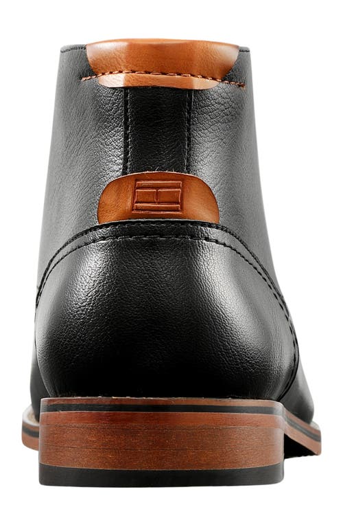 Tommy Hilfiger Blaze Lace Cap Toe Boot In Black