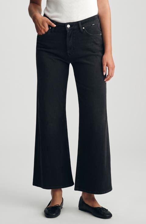 Paloma Mid Rise Ankle Wide Leg Jeans