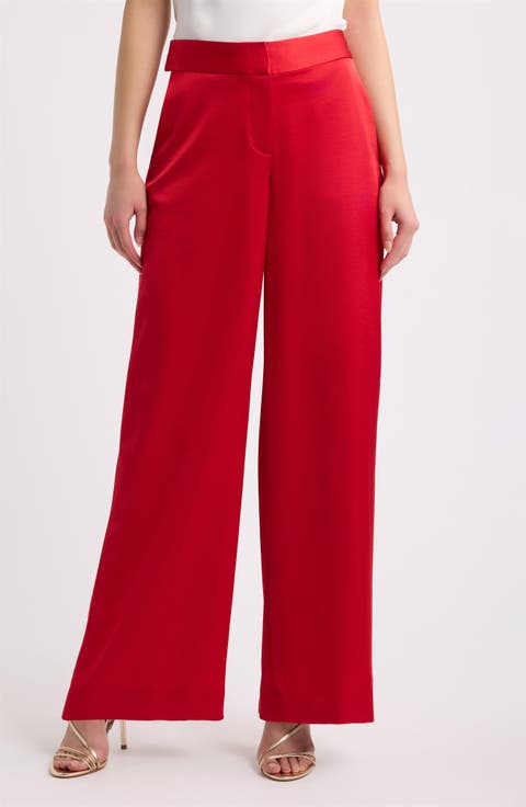 Satin Wide Leg Pants