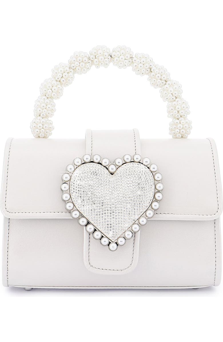 SOPHIA WEBSTER Amora Imitation Pearl Top Handle Bag, Main, color,
