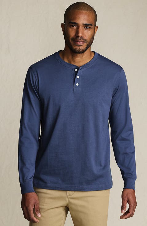 Super-T Long Sleeve Henley Shirt