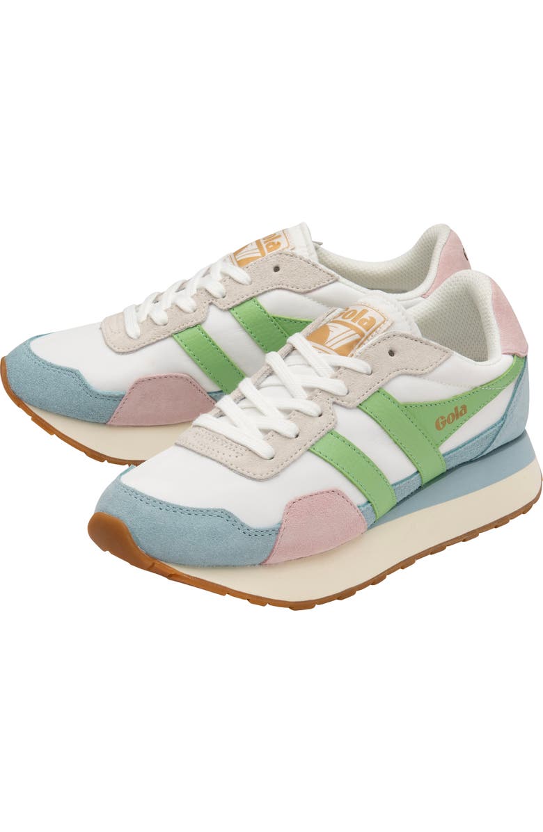 Gola Indiana Sneaker, Alternate, color, Off White/ Blue/ Green