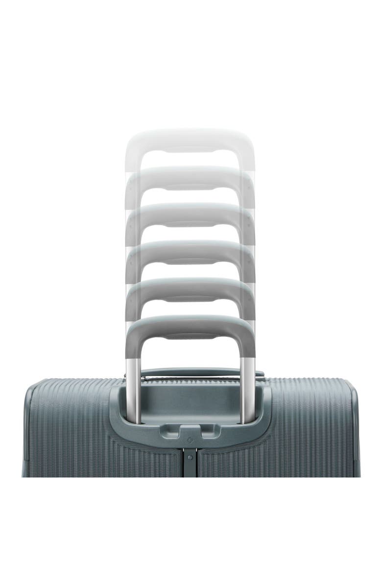 Silhouette 18 Softside Expandable 25" Checked Spinner Luggage, Alternate, color, Slate Blue