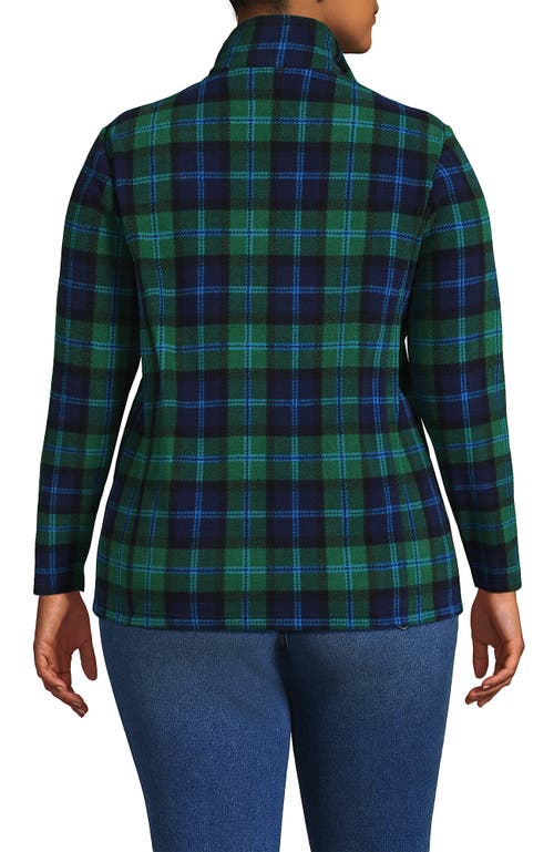 Lands' End Anyweather Fleece Quarter Zip Pullover In Multi