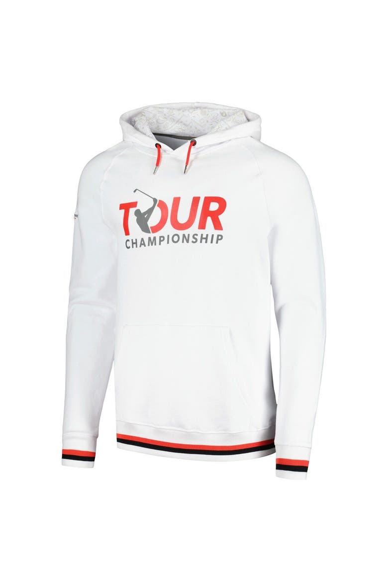 Men's Barstool Golf White TOUR Championship Raglan Pullover Hoodie, Alternate, color, White