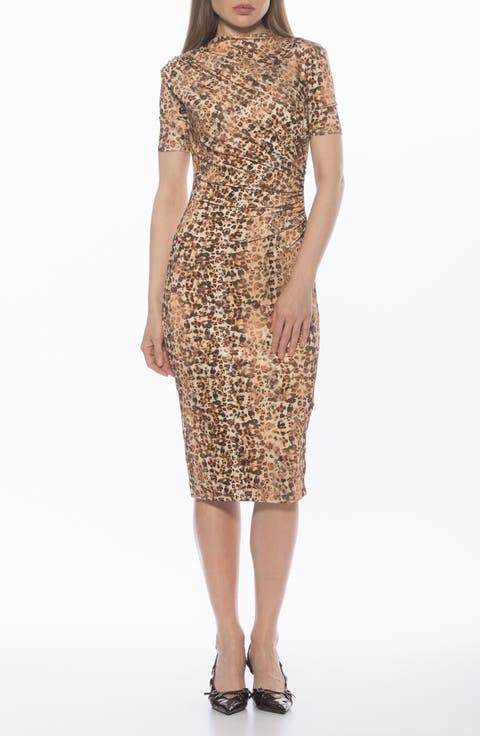 Santal Draped Sheath Dress