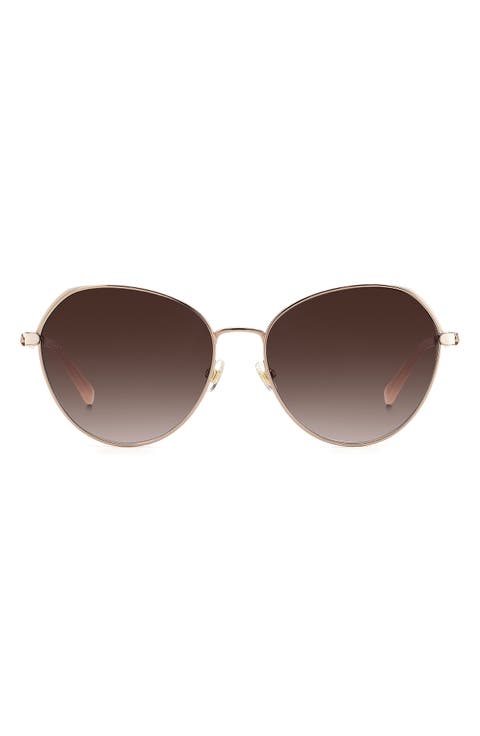kate spade new york octavia 59mm gradient round sunglasses