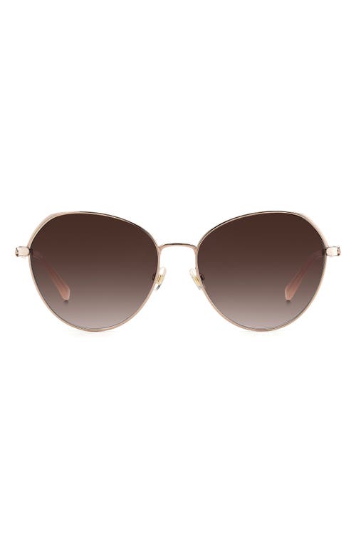 Kate Spade New York Octavia 59mm Gradient Round Sunglasses