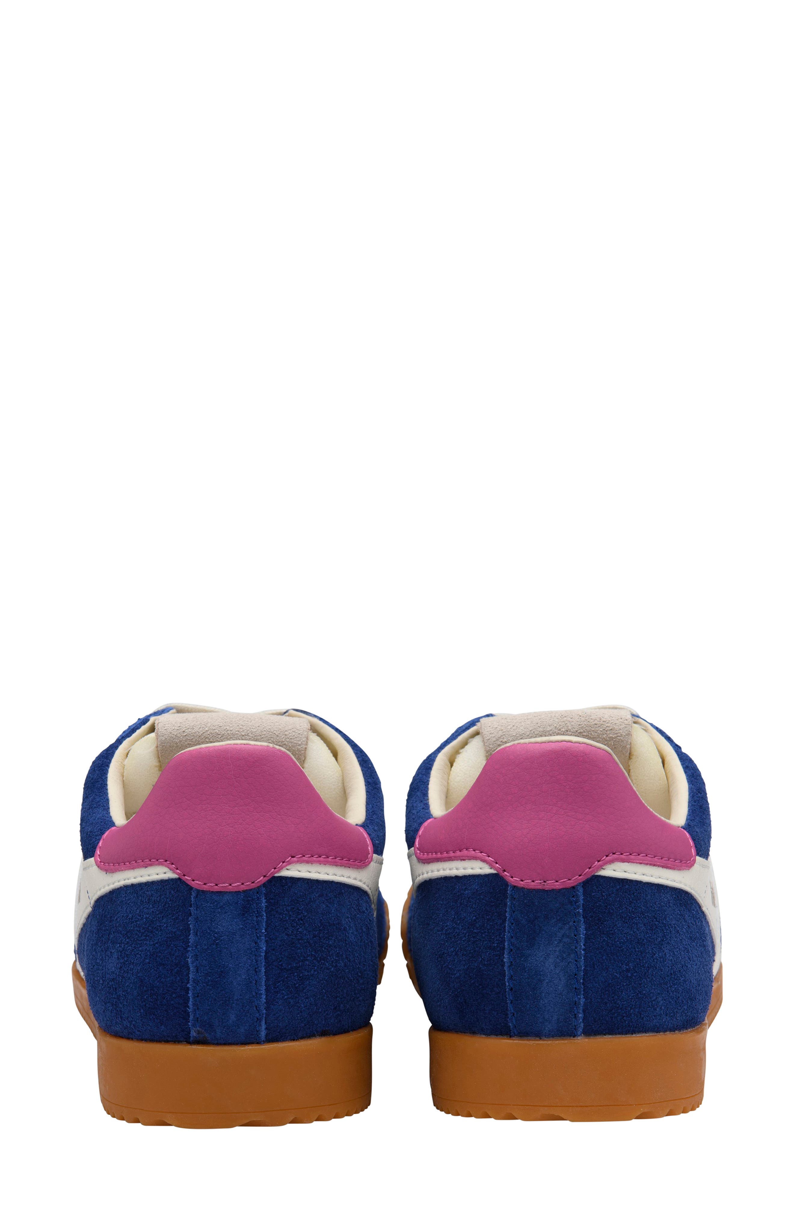 Elan Sneaker, Alternate, color, DARK BLUE/OFF WHITE/SHOCK PINK