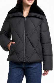 Genuine Shearling Collar 700 Fill Power Down Jacket