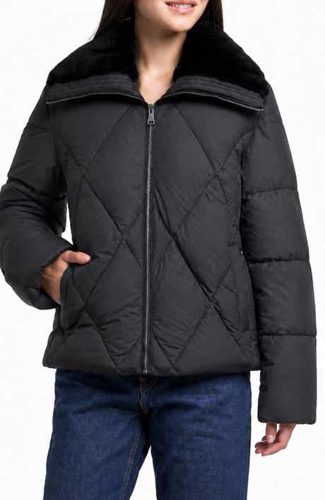 Genuine Shearling Collar 700 Fill Power Down Jacket