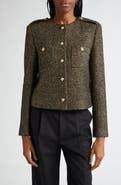 Reiss Wynee Metallic Knit Jacket