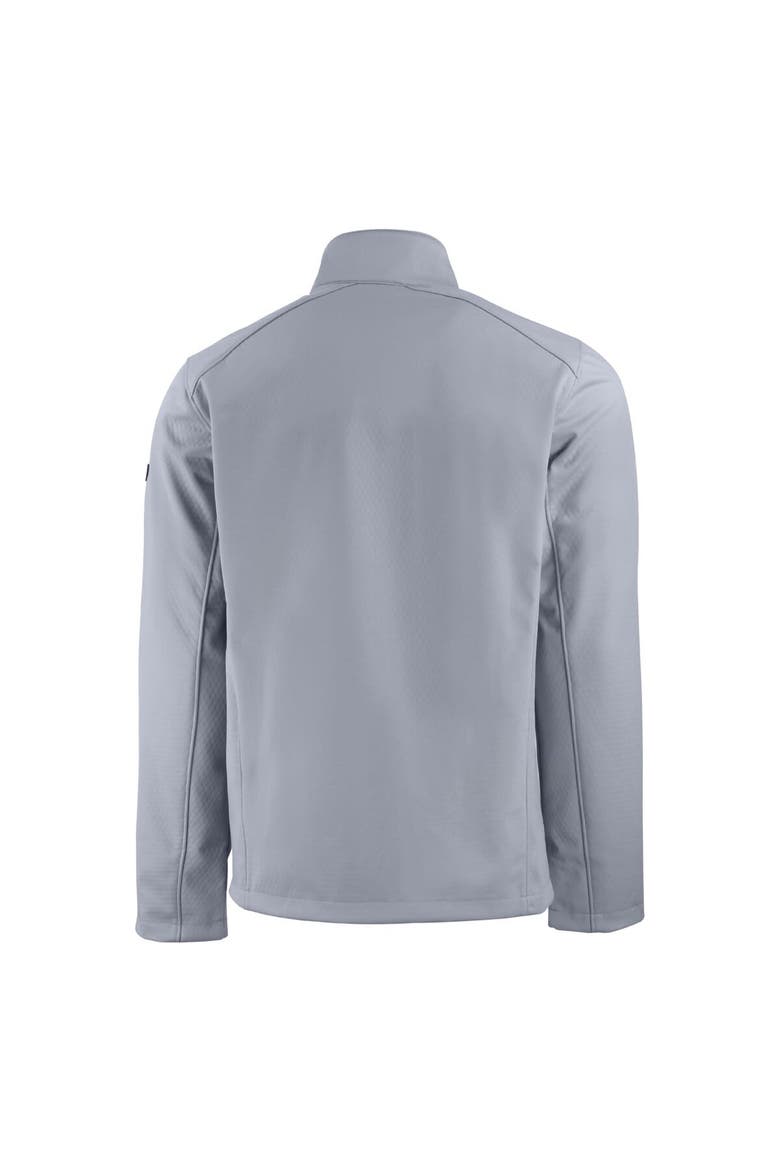 Men's Cutter & Buck  Gray West Virginia Mountaineers Evoke Eco Softshell Recycled Full-Zip Jacket, Alternate, color, Gray