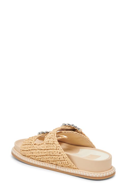 Dolce Vita Shauny Crystal Wedge Sandal In Natural Knit