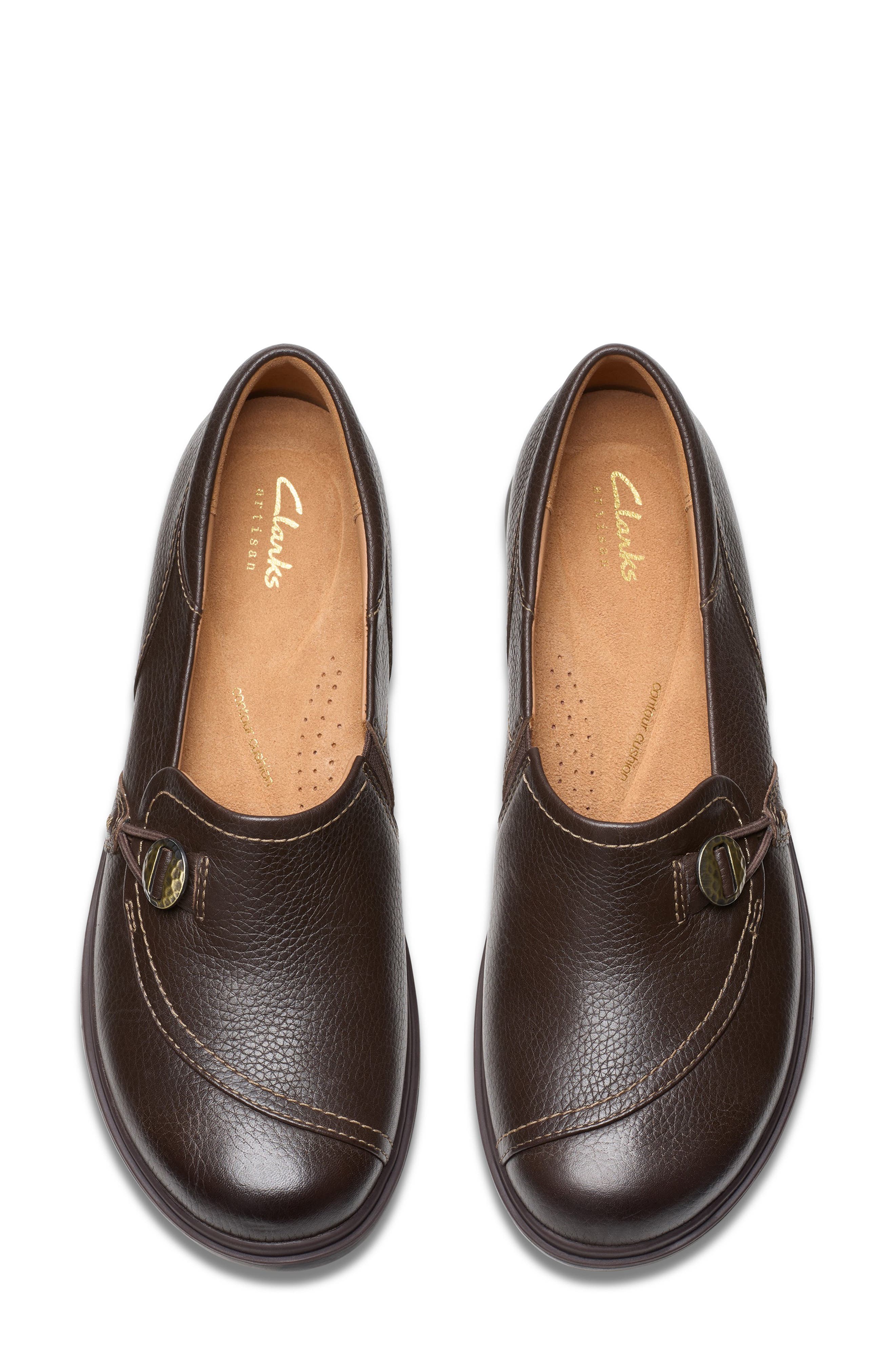 Certina Ease Leather Loafer, Alternate, color, DARK BROWN LEA