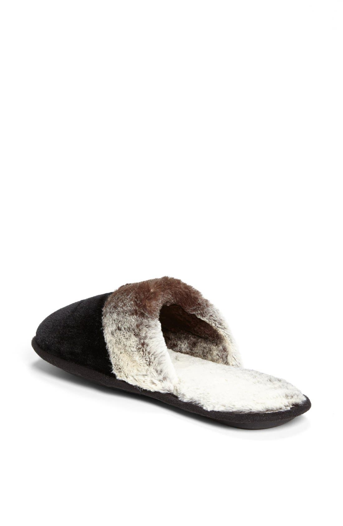 Nordstrom 'Powder Plush Scuff' Faux Fur Slippers, Alternate, color, 