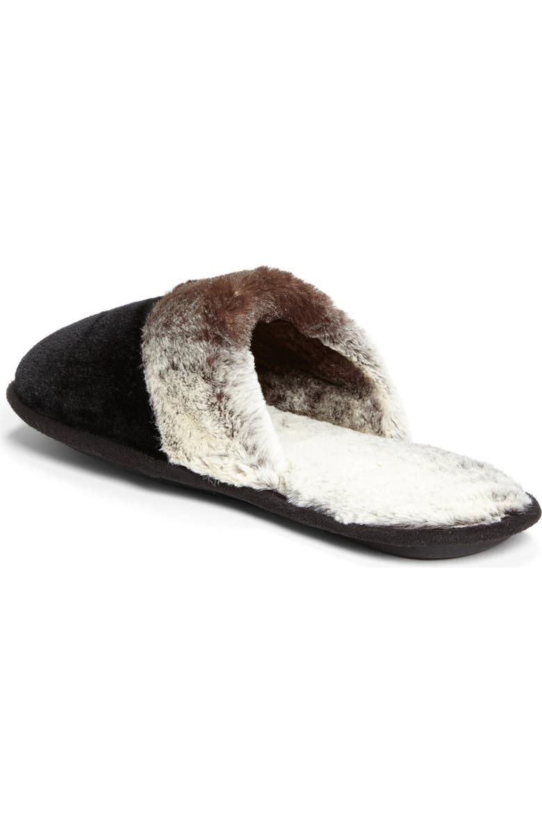 Nordstrom 'Powder Plush Scuff' Faux Fur Slippers, Alternate, color,