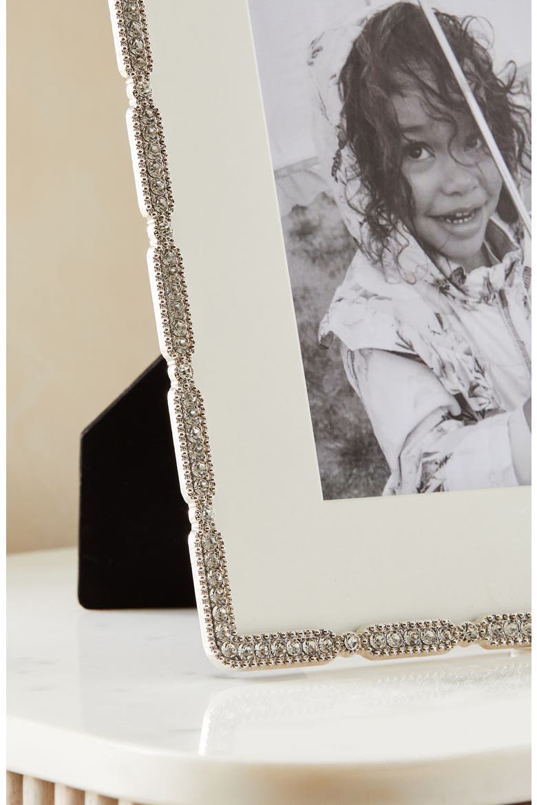Embellished Bling Picture Frame, Alternate, color, SILVER