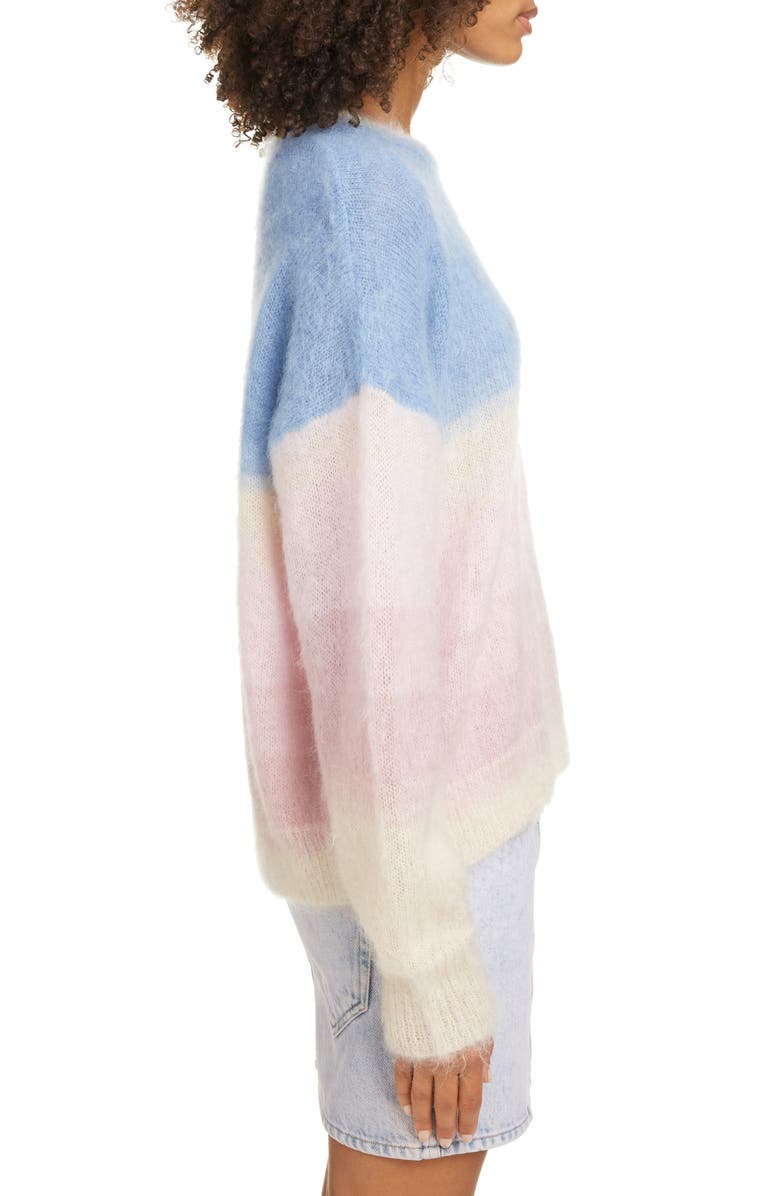 Isabel Marant Étoile Drussell Colorblock Mohair Blend Sweater, Alternate, color,
