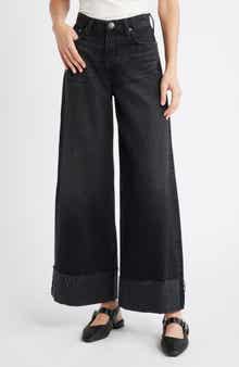 rag & bone Sofie Cuffed High Waist Wide Leg Jeans