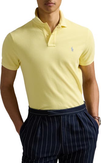Python Yellow Polo Polo Ralph Lauren Classic Fit Solid Yellow Cotton Piqué Polo ...