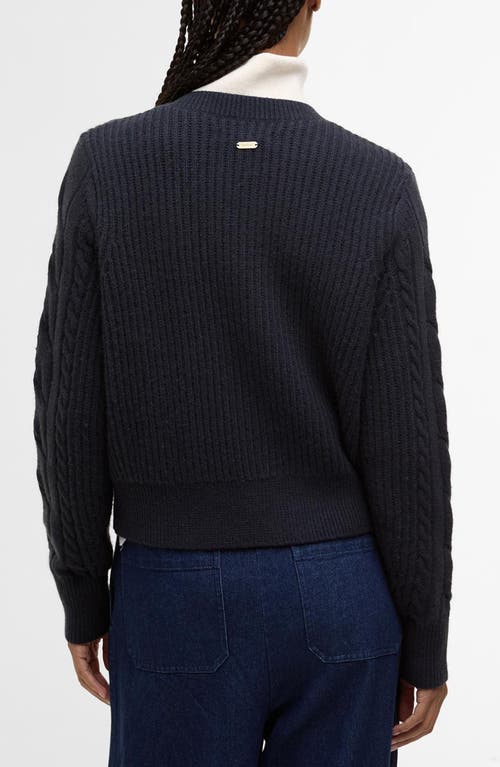 Barbour Elina Knitted Cardigan In Blue