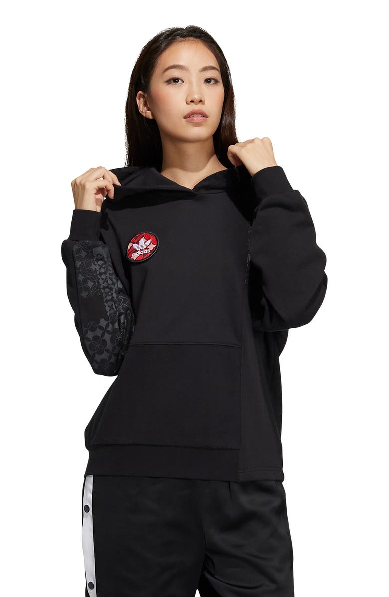 adidas Originals Chinese New Year Logo Hoodie, Alternate, color, 