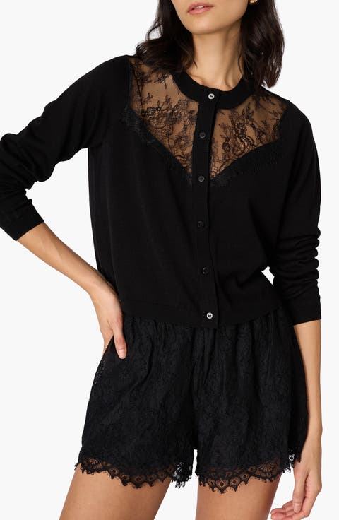 Harleth Lace Panel Cardigan