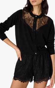 CAMI NYC Harleth Lace Panel Cardigan
