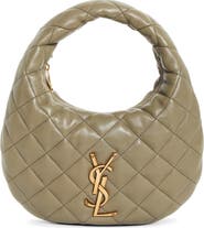 Saint Laurent Baby Icare Quilted Leather Hobo Bag