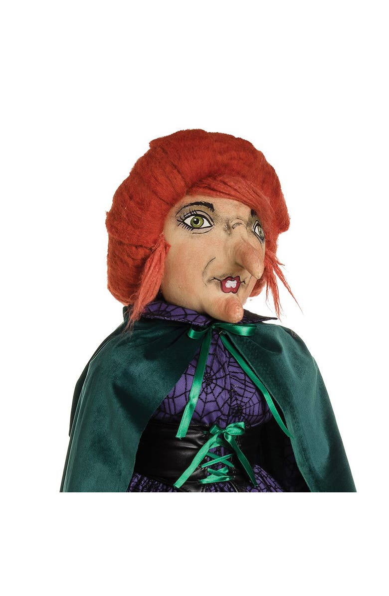 Gallerie II Endora Carnival Witch Joe Spencer Gathered Traditions Halloween Art Doll Figure, Alternate, color, Purple