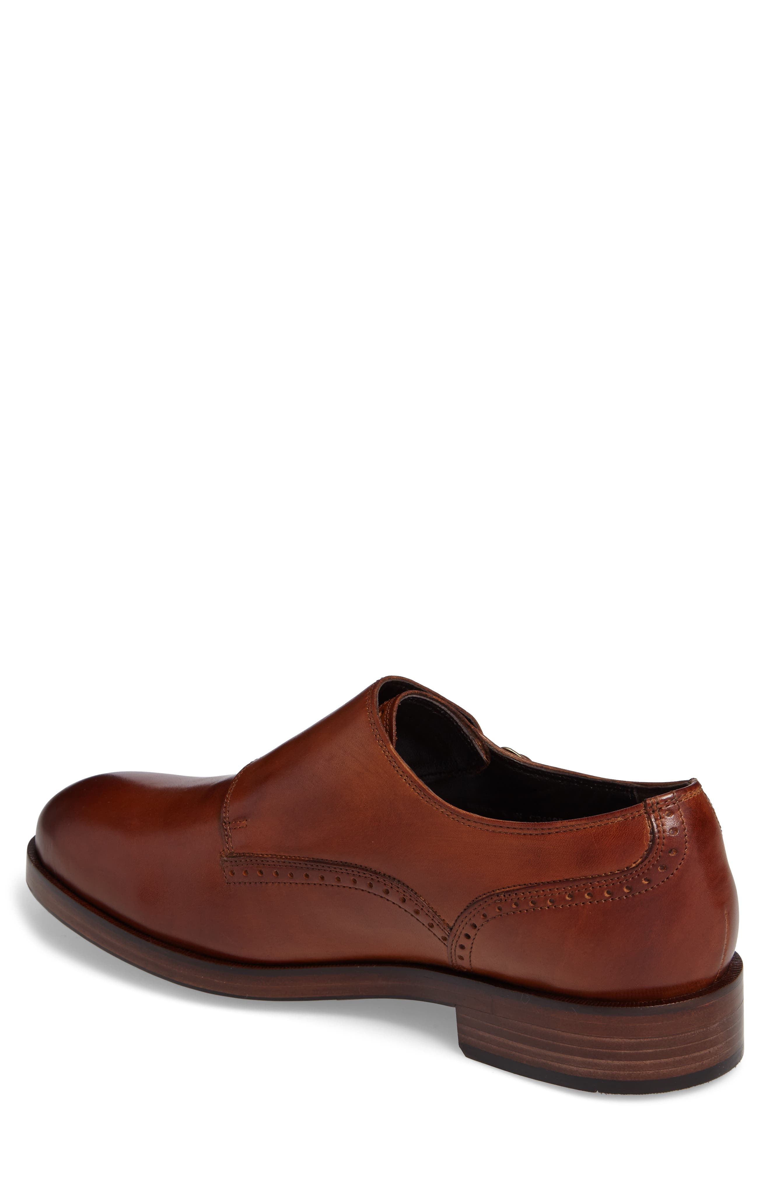'Harrison' Double Monk Strap Shoe, Alternate, color, BRITISH TAN LEATHER