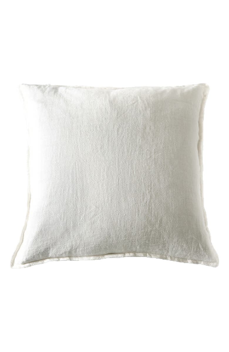 Pom Pom at Home Montauk Linen Euro Pillow Sham, Main, color, Cream