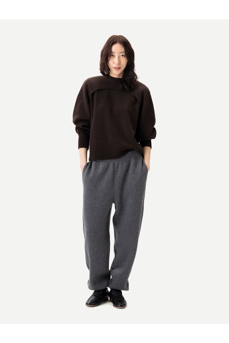 Cashmere Crewneck Twin Set, Alternate, color, mole