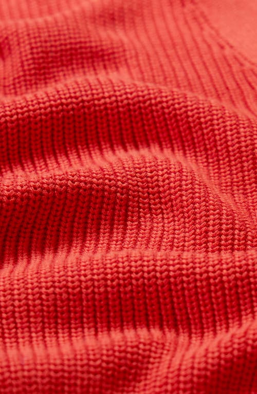 Shop Seasalt Cornwall Winding Creek Oversize Organic Cotton Cardigan In Knit Melange Tomato