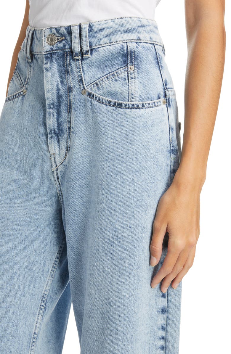 Isabel Marant Lemony Wide Leg Jeans, Alternate, color,