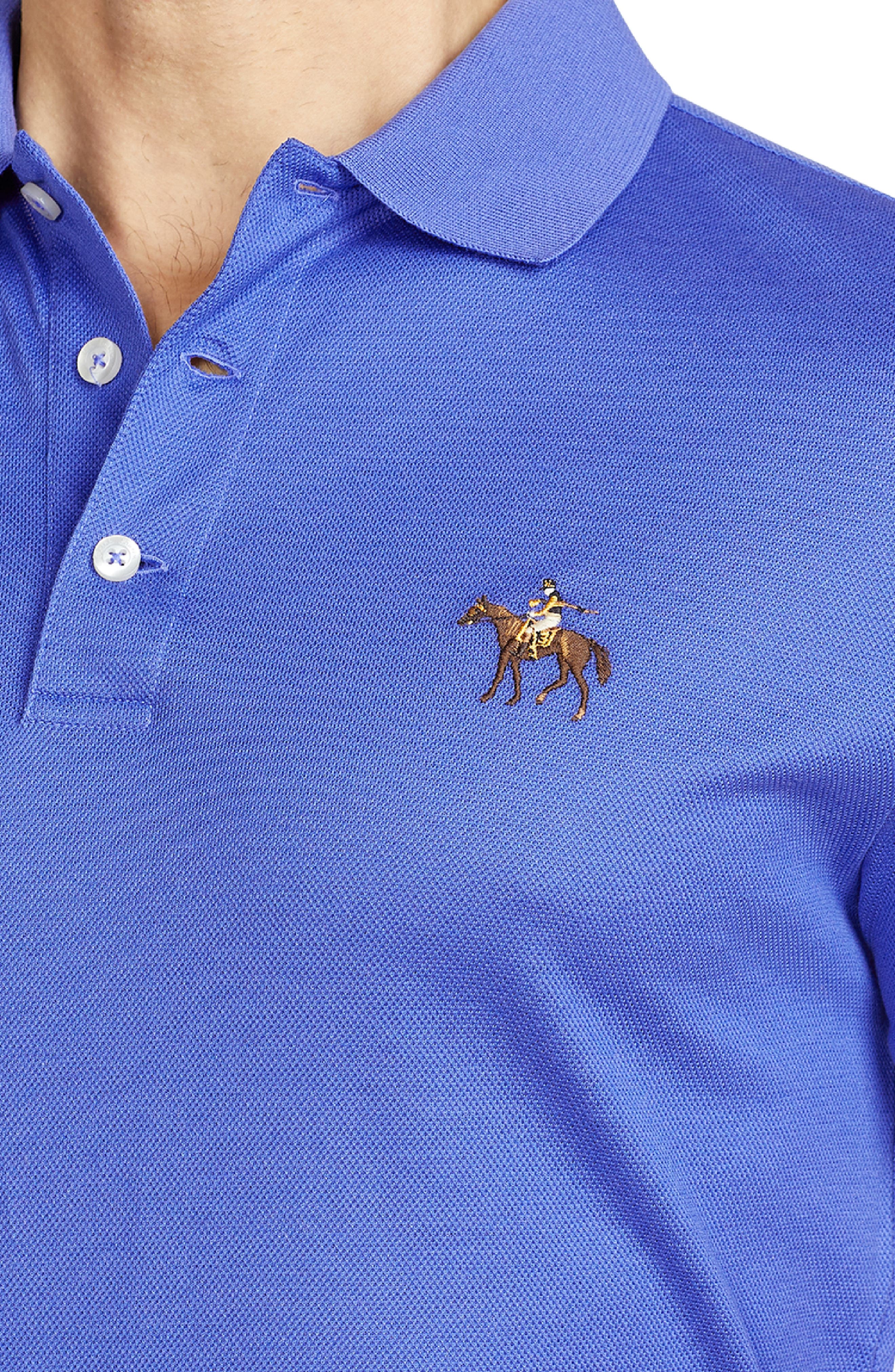 Ralph Lauren Purple Label Embroidered Standing Horse Cotton Piqué