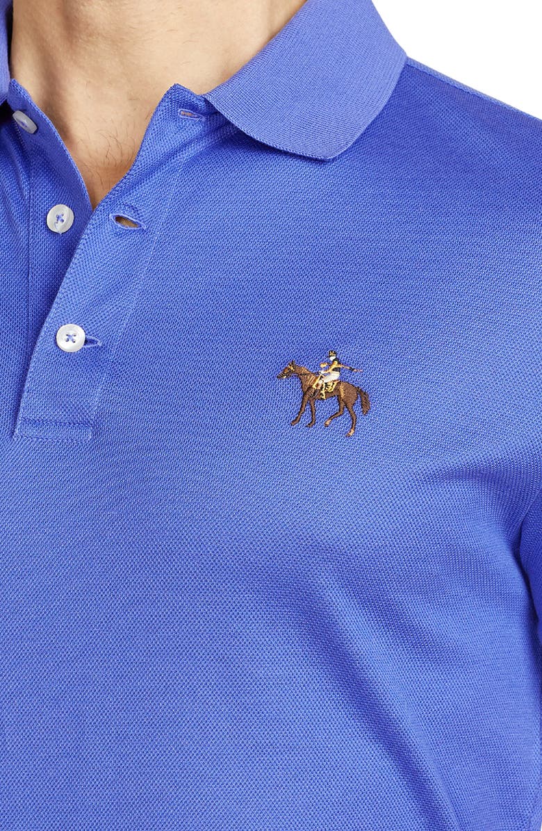 Ralph Lauren Purple Label Embroidered Standing Horse Cotton Piqué Polo, Alternate, color, 