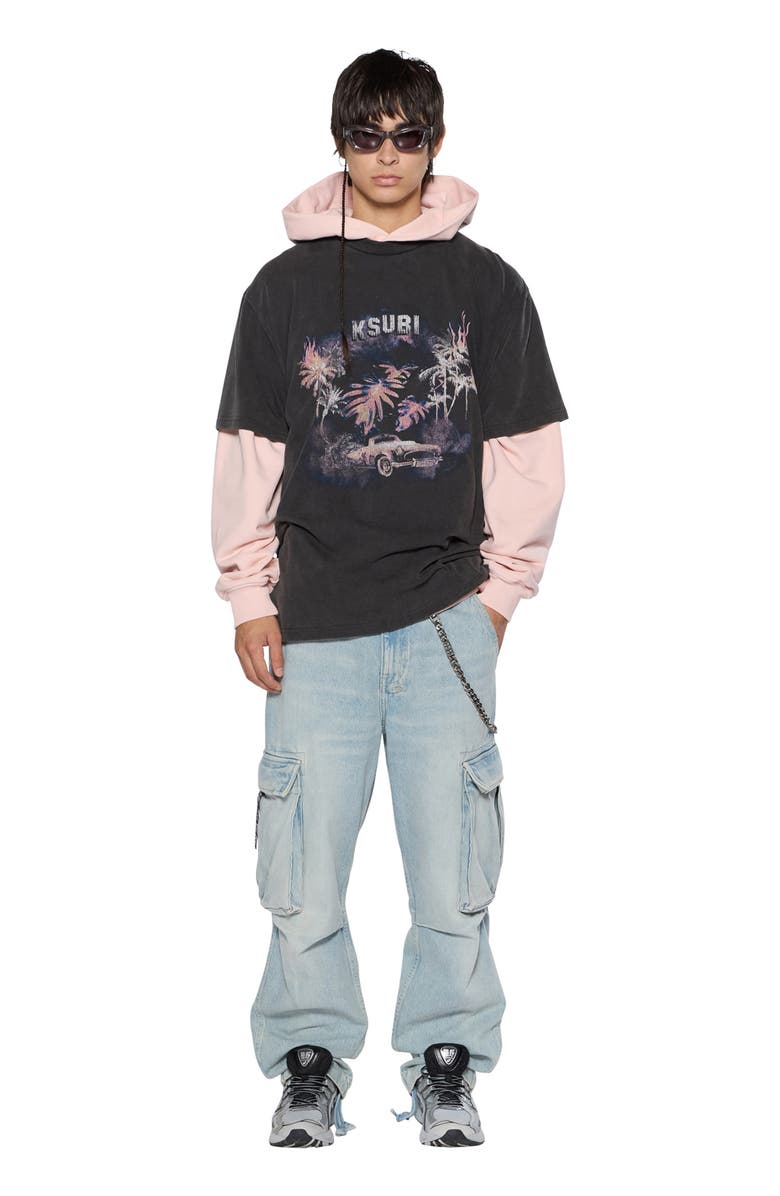 Ksubi Riot Denim Cargo Pants, Alternate, color, 